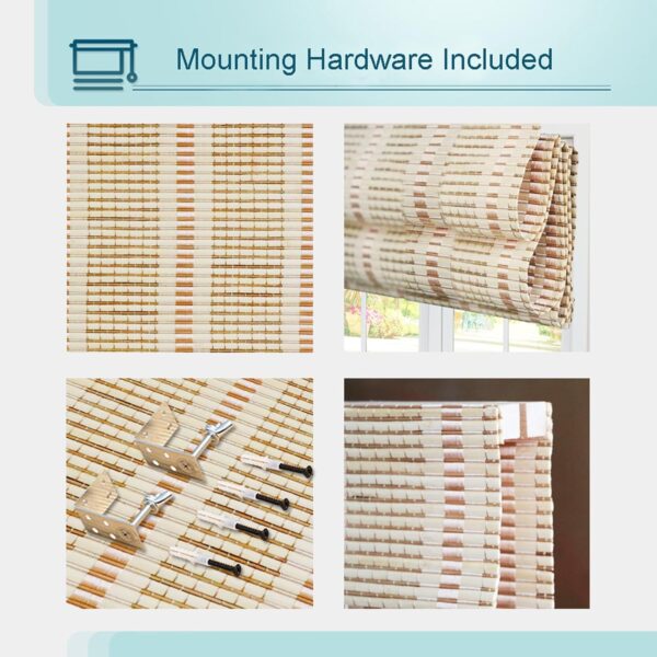 Bamboo Roman Window Shades: Light Filtering UV Protection for Stylish Spaces - Image 5