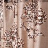 Floral Eyelet Semi-Sheer Curtains: Stylish 2-Piece Door Decor for Your Home - Image 2