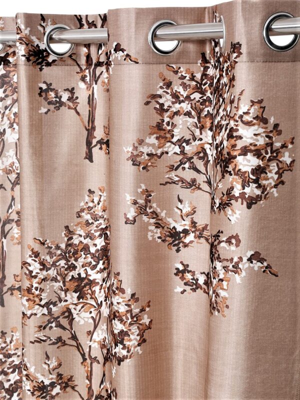 Floral Eyelet Semi-Sheer Curtains: Stylish 2-Piece Door Decor for Your Home - Image 2