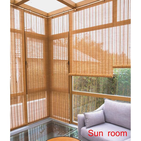 Bamboo Roll Up Shades for Modern Living: Natural Light Filtering Solutions - Image 3