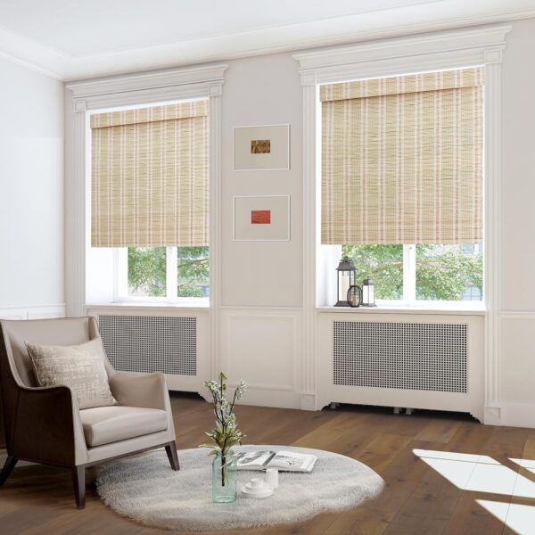 Bamboo Roman Window Shades: Light Filtering UV Protection for Stylish Spaces - Image 2