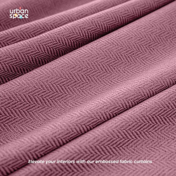 Elegant Drift Pink Blackout Curtains for Doors - 100% Light Blocking, 7 Feet - Image 2