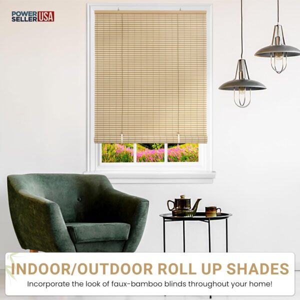 Beige Oval Cordless Blinds: Stylish Light Filtering Roman Shades for Windows - Image 2