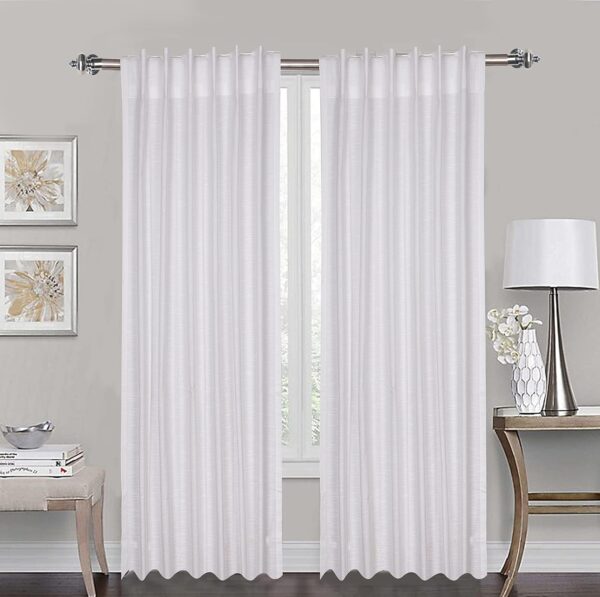 Modern Slub Cotton Window Curtains for Stylish Living Room Decor - Image 7