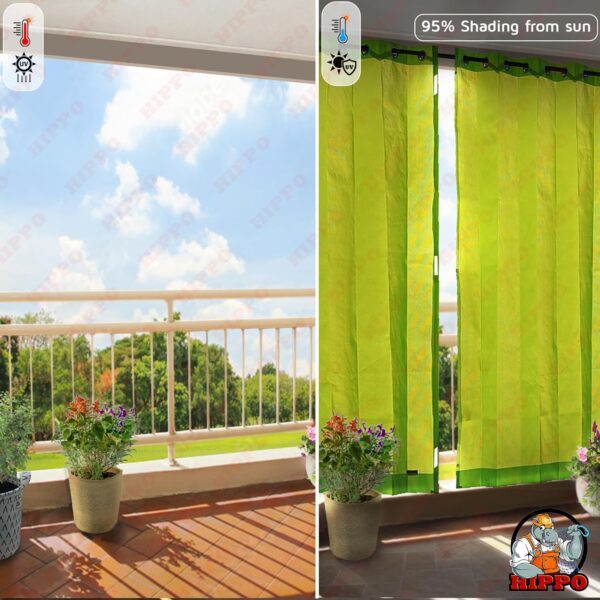 Waterproof Balcony Curtain: 10FT Sun & Rain Protection for Outdoor Spaces - Image 8