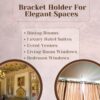 GLOXY Diamond Curtain Holder Set: Stylish Brackets and Rods for Windows - Image 6