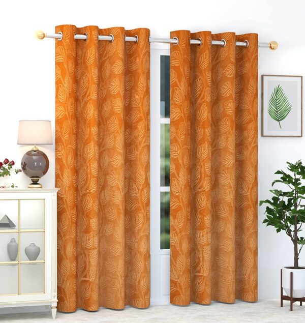 Premium Velvet Curtains for Living Room & Bedroom | 5 Feet Eyelet Design - Image 7