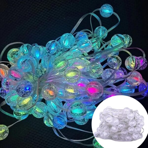 Multicolour LED Ball Curtain Lights for Diwali and Wedding Decorations - Image 6