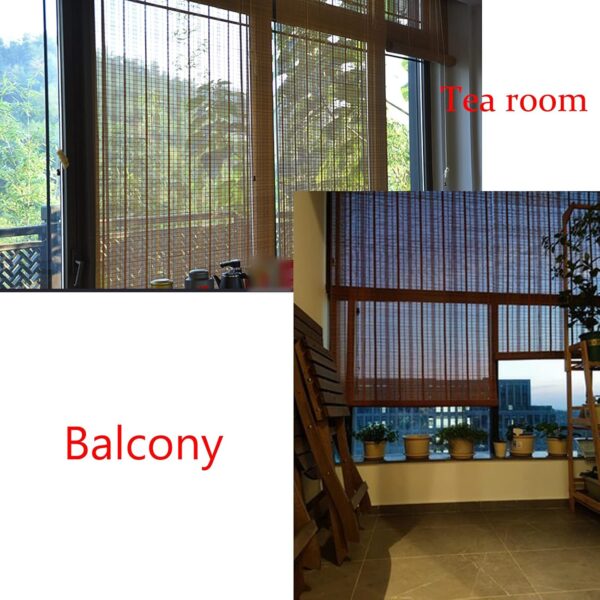 Bamboo Roll Up Shades for Modern Living: Natural Light Filtering Solutions - Image 5