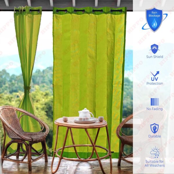 Waterproof Balcony Curtain: 10FT Sun & Rain Protection for Outdoor Spaces - Image 2