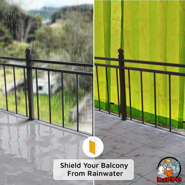 Waterproof Balcony Curtain: 10FT Sun & Rain Protection for Outdoor Spaces - Image 3