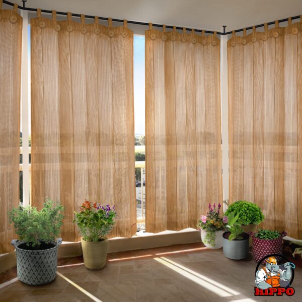 HIPPO 150 GSM Outdoor Curtains: Sun Blocking and UV Protection for Balconies - Image 6