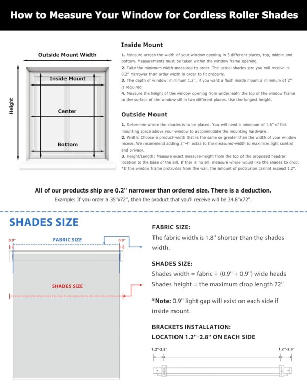 Cordless Roller Blinds: Light Filtering, UV Protection, No Tools Needed - Image 7