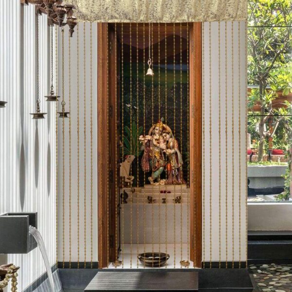 Elegant Gold Sheer Curtain Rods for Sparkling Door and Window Decor - Image 2