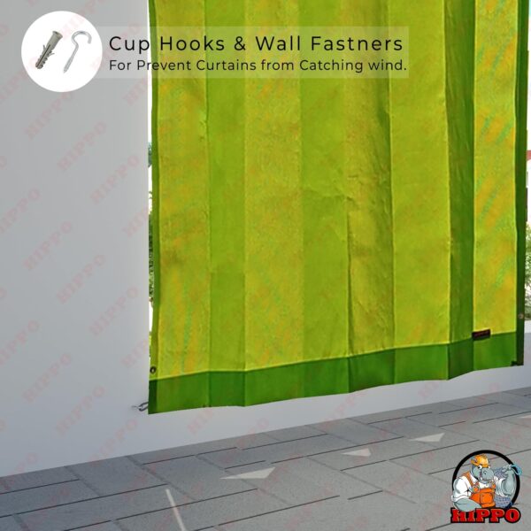 Waterproof Balcony Curtain: 10FT Sun & Rain Protection for Outdoor Spaces - Image 5