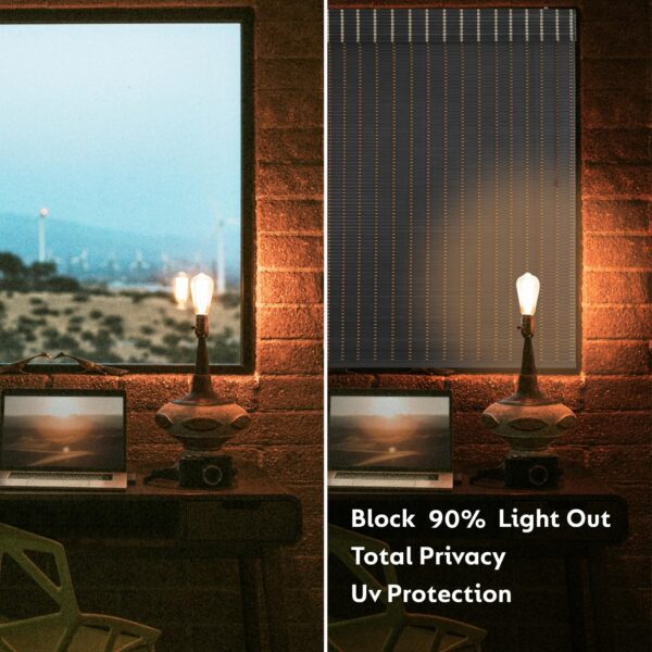 Stylish PVC Window Roller Blinds for Light Filtering and Privacy Control - Image 3