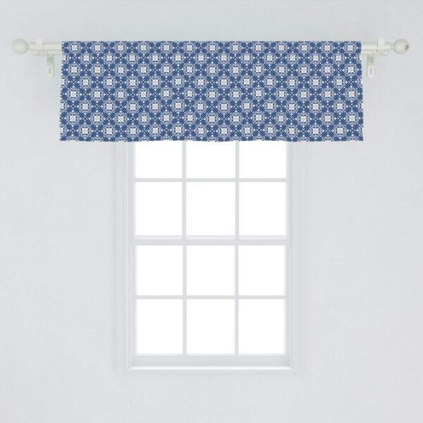 Elegant Talavera Pattern Window Valance for Kitchen and Bedroom Decor - Image 2