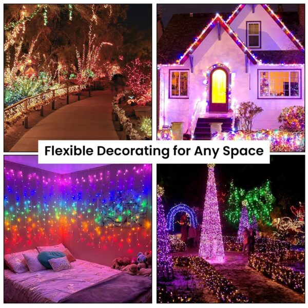 Multicolour LED Ball Curtain Lights for Diwali and Wedding Decorations - Image 5