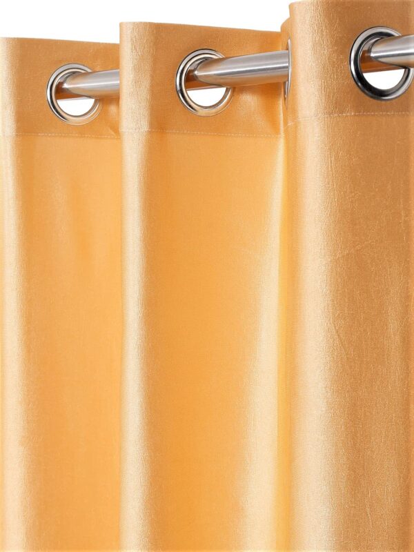 Elegant Gold 2-Piece Polyester Door Curtains for Stunning Home Decor - Image 2