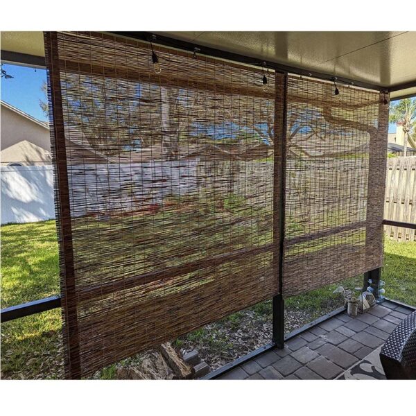 Bamboo Roller Shades: Natural Woven Blinds for Indoor and Outdoor Privacy - Image 8