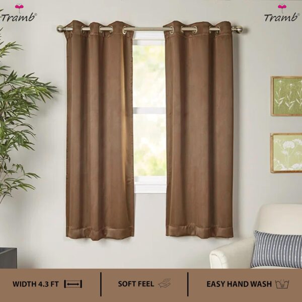 Tramb Solid Design 100% Blackout Curtains for Noise Reduction and Insulation - Image 2