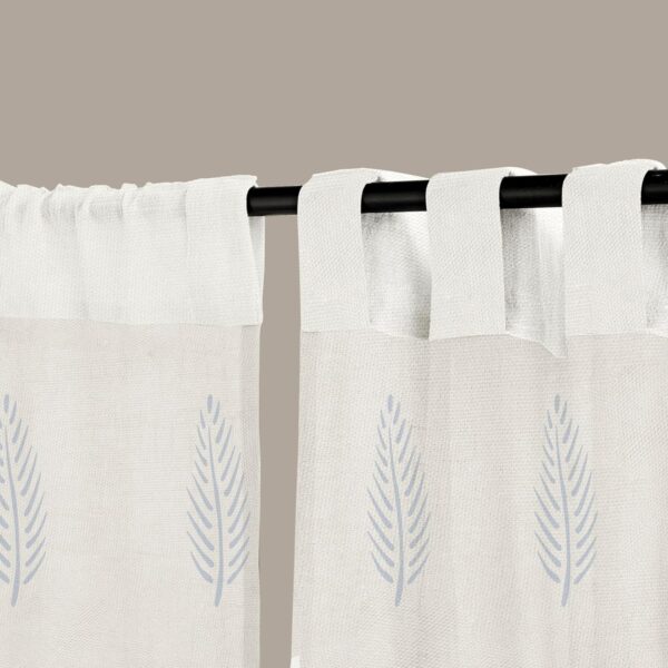 100% Cotton Hand Block Printed Semi-Sheer Curtains for Elegant Home Decor - Image 2