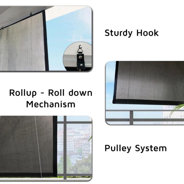 HIPPO Waterproof Chick Blind: Ultimate Rain and Sun Protection for Balconies - Image 3