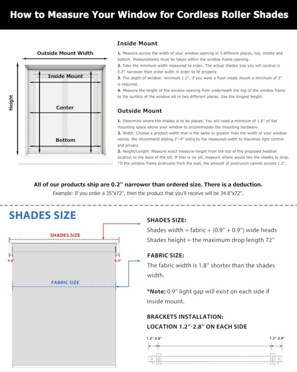 Cordless Roller Blinds: Light Filtering, UV Protection, No Tools Needed - Image 6