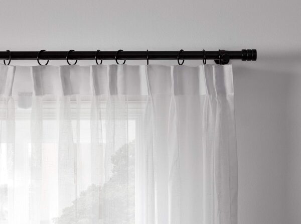 Chamade Extra Long Natural Linen Sheer Drape for Elegant Window Styling - Image 2