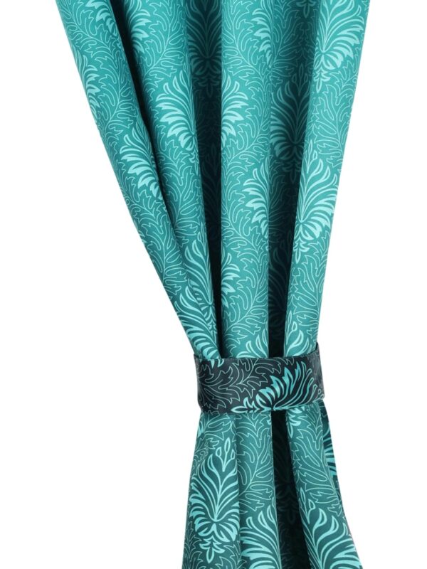 Umi Green Leaf Print Blackout Curtains for Bedroom and Living Room Decor - Image 3