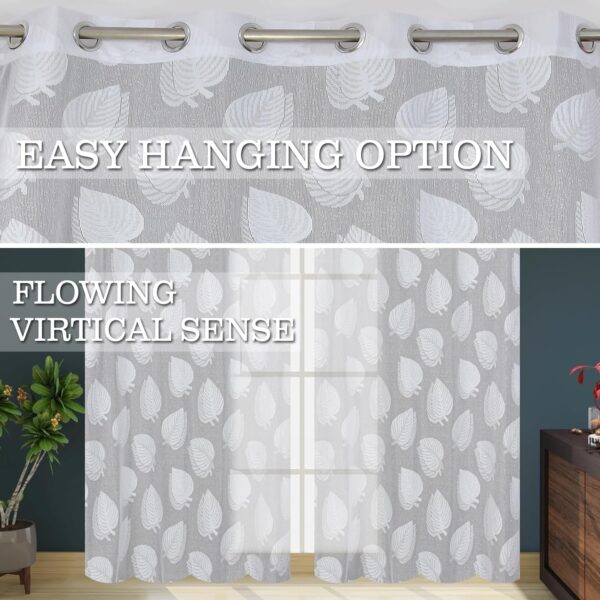 Sheer Curtains 8 Feet Long for Elegant Light Filtering in Any Room - Image 4