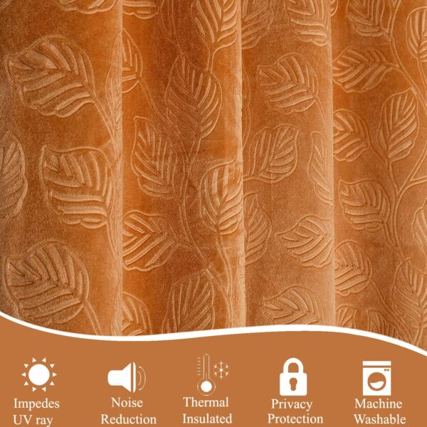 Premium Velvet Curtains for Living Room & Bedroom | 5 Feet Eyelet Design - Image 4