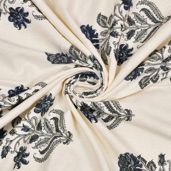 Floral Cotton Curtains for Living Room and Bedroom - 8 Feet Eyelet Design - Image 4