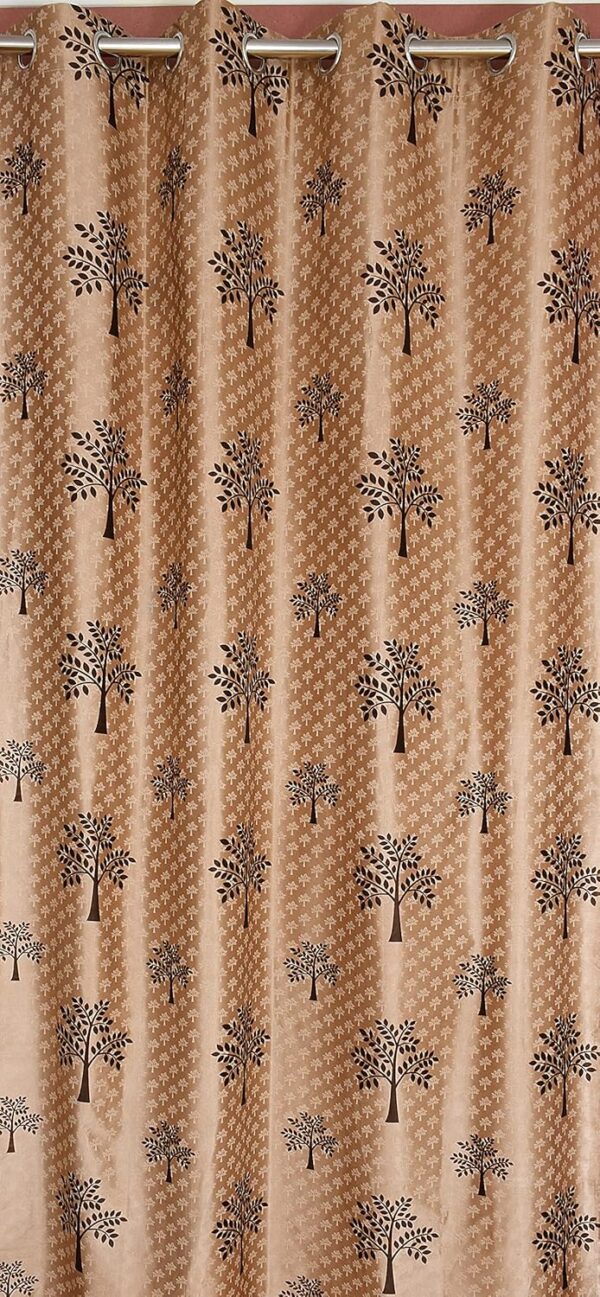 Tree Printed Polyester Curtains for Living Room and Bedroom Decor - Image 2