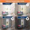 Stylish Immix 2 Piece Eyelet Shower Curtains for Room Darkening and Washable Use - Image 6