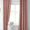 Stylish Peach Room Darkening Curtains - 9 Feet, Pack of 2 - Image 2