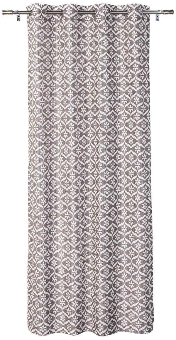 Stylish Solimo Coffee Geometric Print Curtains - Premium Polyester Cotton Set - Image 7