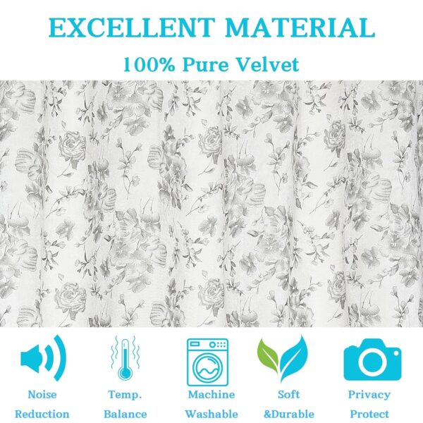 Elegant Velvet Door Curtains for Bedroom and Living Room - Set of 2 - Image 7