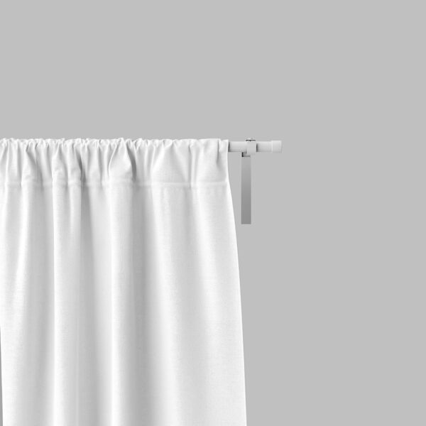 Stylish White Blackout Curtains: Noise Reducing, Thermal Insulated, 9ft Pack of 2 - Image 2