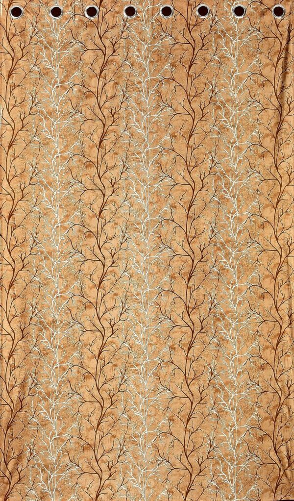 Elegant Gold Room Darkening Curtains - 6 Feet, Pack of 2 - Image 3