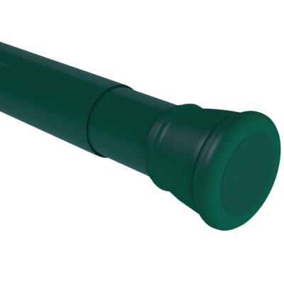 Adjustable Green Shower Curtain Rod – No Tools, Rust-Proof, 41-70 Inches