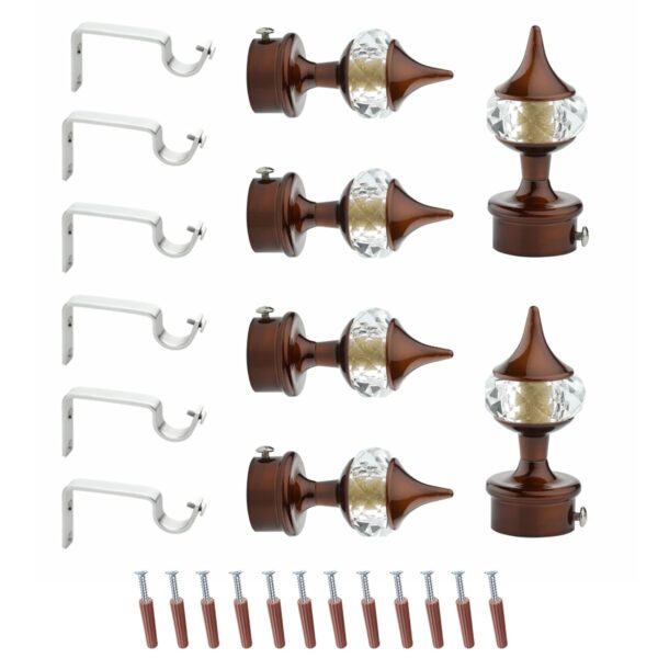 Aluminium Curtain Brackets with Support Fittings for Stylish Home Decor