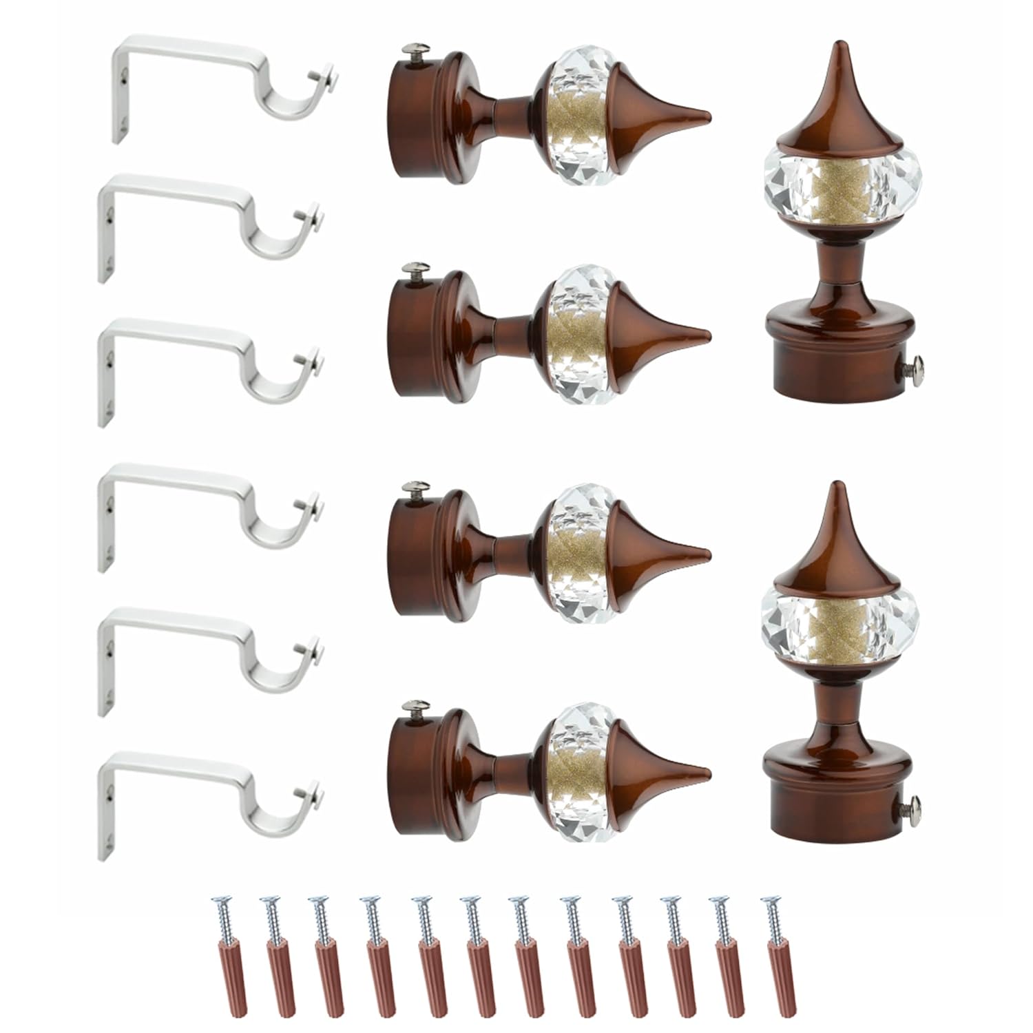 Stylish Aluminium Curtain Brackets with Support Fittings for Elegant Home Decor