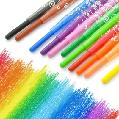 Amitasha 36 Shades Twistable Crayons for Creative Preschool Kids’ Art Supplies