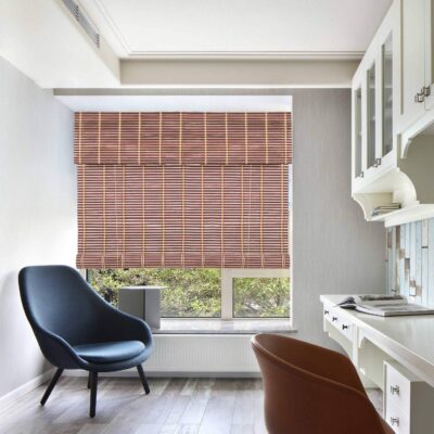 Bamboo Roll Up Window Blinds: Stylish Light Filtering Roller Shades