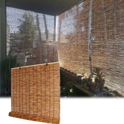 Bamboo Roman Shades: Light Filtering Roll-Up Blinds for Indoor and Outdoor Use Bamboo Roman Shades: Light Filtering Roll-Up Blinds for Indoor and Outdoor Use