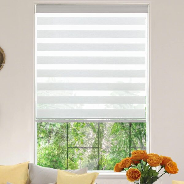 Custom Zebra Roller Window Blinds: Stylish Dual Layer Shades for Your Home