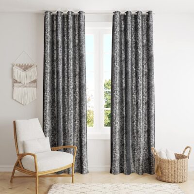 Decoholic Carnival Grey Insulated Curtains for Stylish Room Darkening Solutions