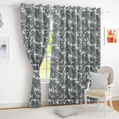 Elegant 100% Blackout Curtains with Gold Foil for Bedroom and Living Room