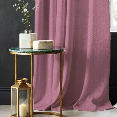 Elegant Drift Pink Blackout Curtains for Doors – 100% Light Blocking, 7 Feet